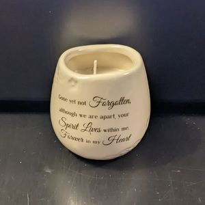 NWT Pavilion Gift Company Light Your Way Memorial 19195 Heart Candle
